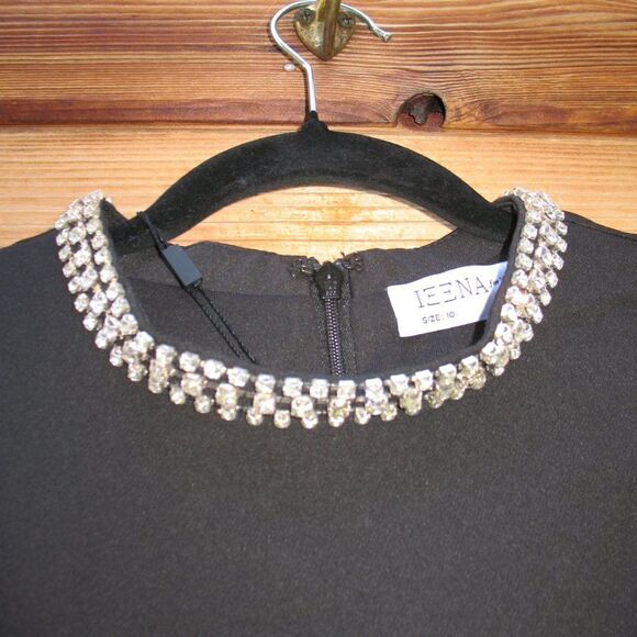 Mac Duggal 26612 Womens Raglan Long Sleeve Black Gown Dress - Picture 9 of 16